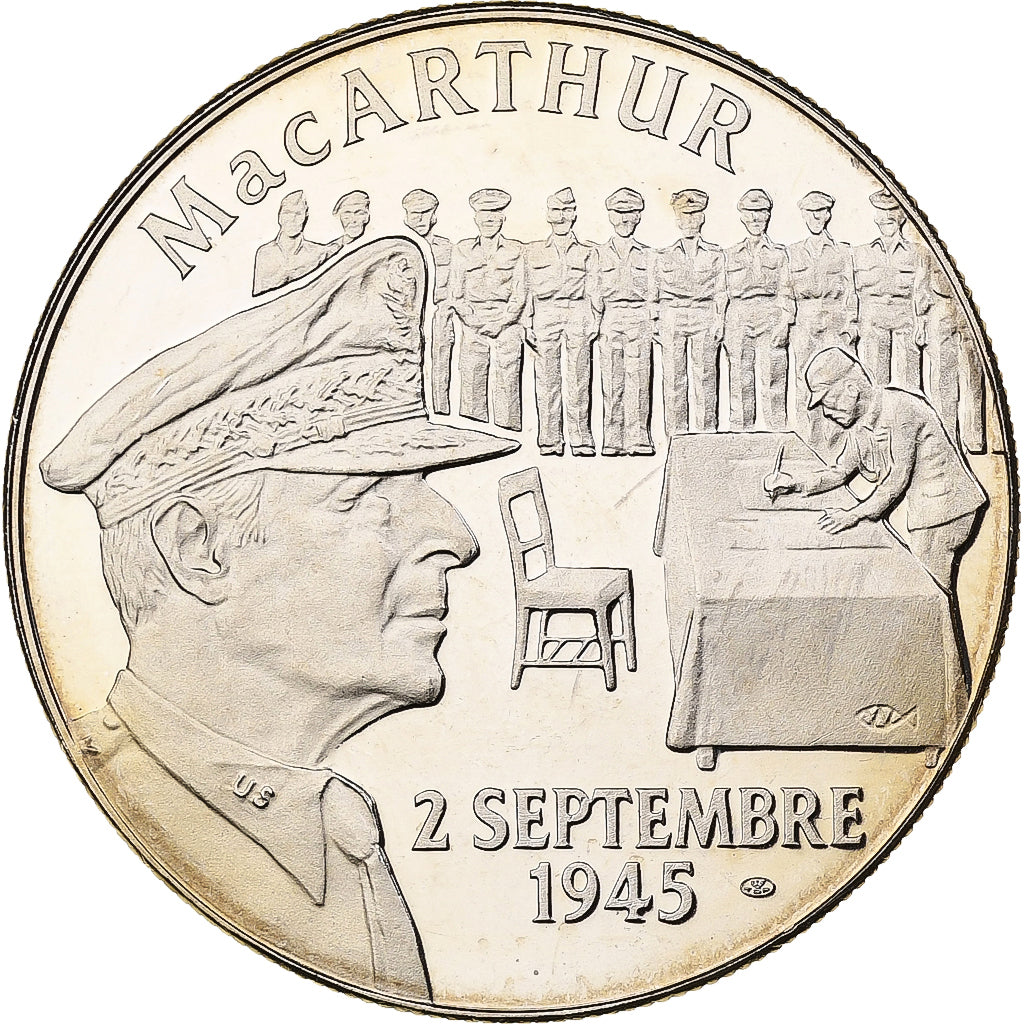 Frankrijk, Medaille, Mac Arthur - 2 Septembre 1945, Cupro-nikkel, PR+