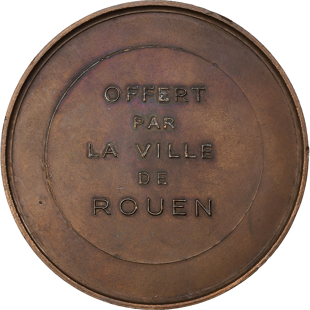Frankrijk, Medaille, Ville de Rouen, Bronzen, PR