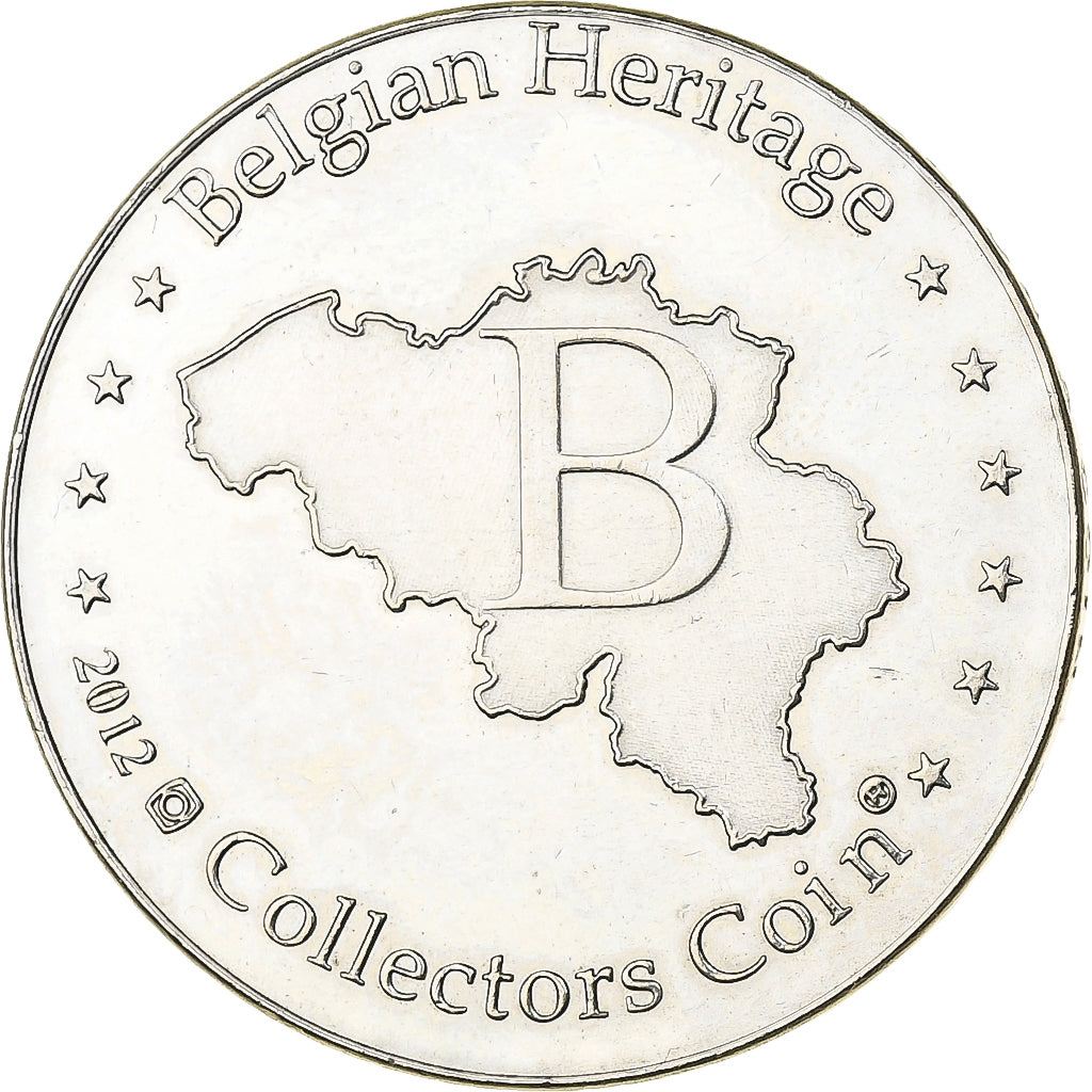 Belgio, medaglia, Bastogne - Historical center, Rame-nichel, SPL