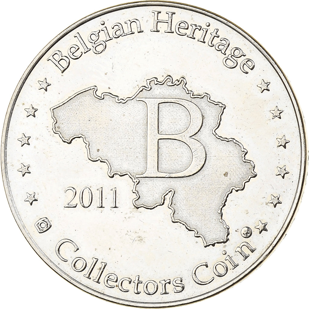 Bélgica, medalha, Archeoscope - Belgian Heritage, Cobre-níquel, AU(55-58)
