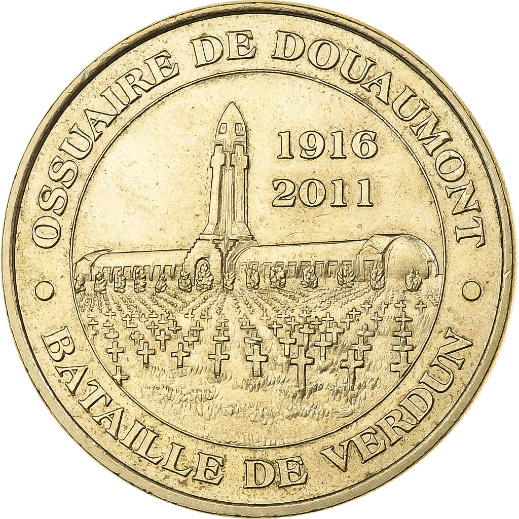 Frankreich, betaalpenning, Douaumont - Ossuaire n° 10, 2011, Copper-nickel