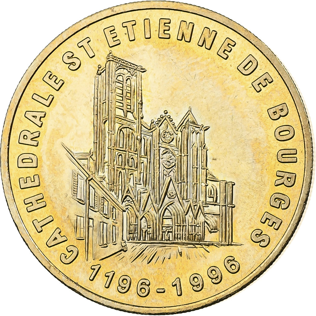 Francia, medaglia, 3 euros de Bourges, 1996, Rame-nichel-alluminio, BB+