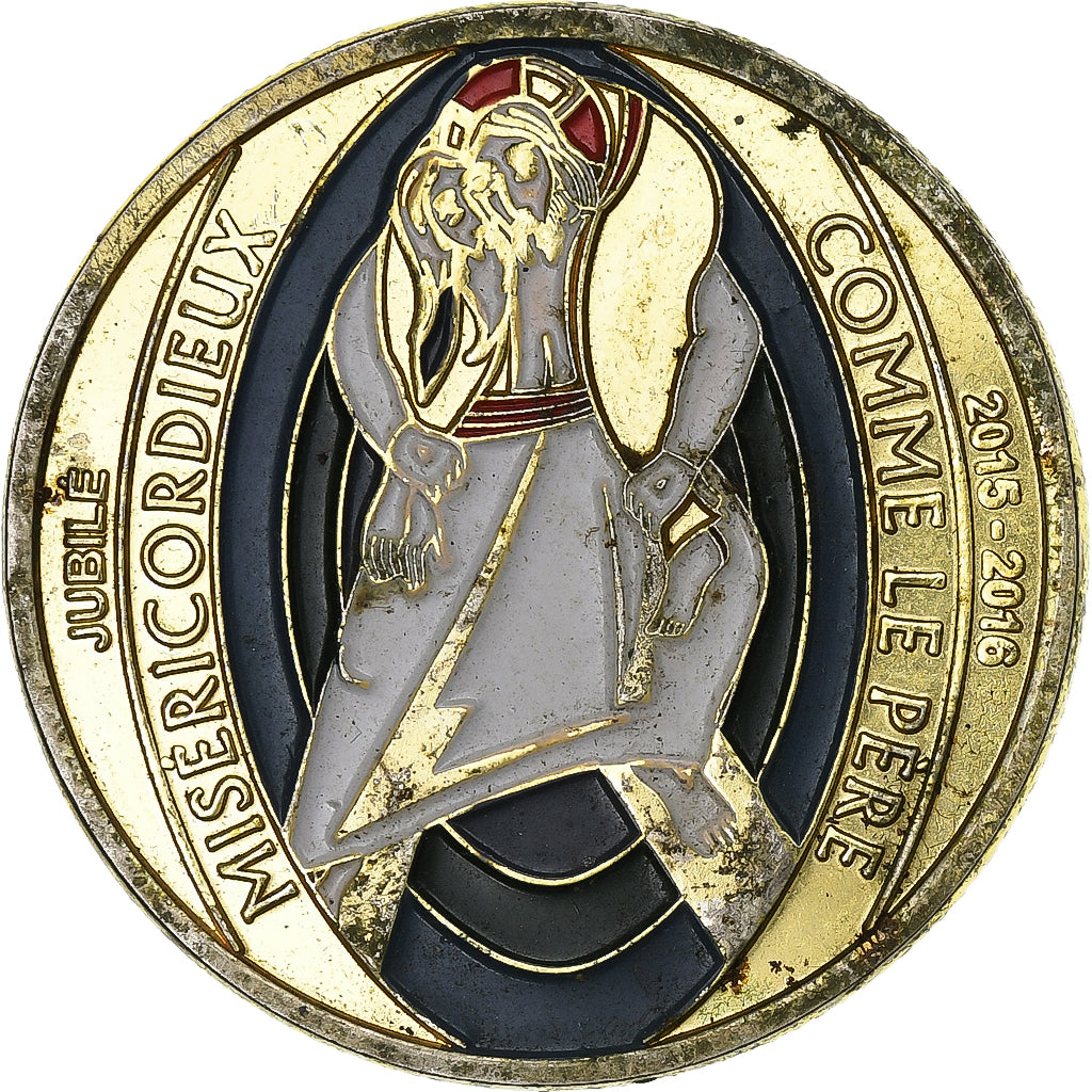 Francia, ficha, Lourdes - L'Apparition, Rame-nichel-alluminio, MB+