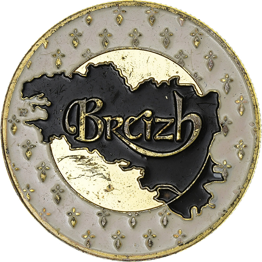 Francja, Token, Bretagne - Breizh, Miedzionikiel Aluminium, VF(30-35)