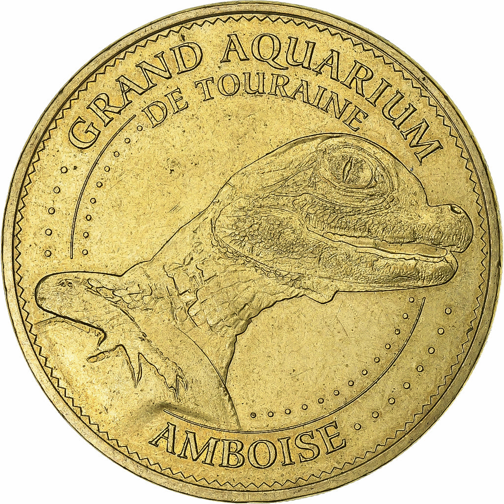 França, Token, Grand aquarium de Tourraine, Cuproníquel Alumínio, MDP