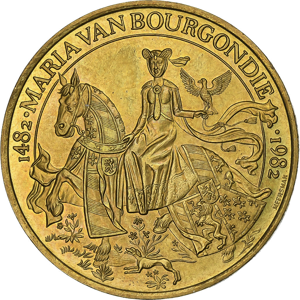 Belgium, Token, Brugge, 50 Bourgondier, 1982, Nickel-brass, MS(63)