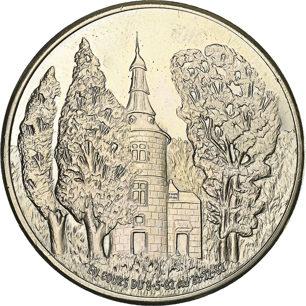 Bélgica, Token, 100 Gayetes, Fontaine-l'Evêque, 1982, Níquel-Latão