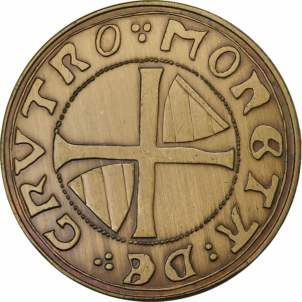 Bélgica, zeton, 100 Biesen - Waterburcht, Bronce, EBC