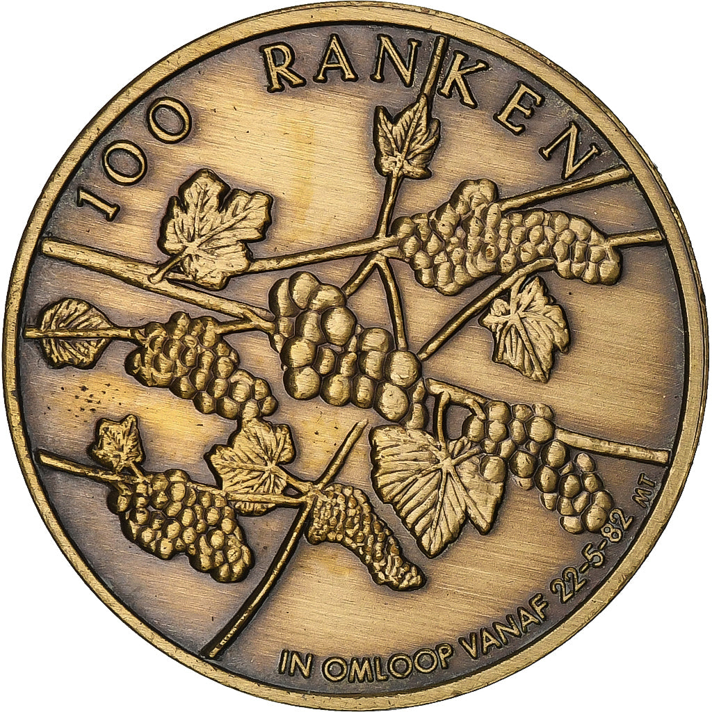 Belgio, ficha, 100 Ranken - Hoeilaart, 1982, Bronzo, SPL-