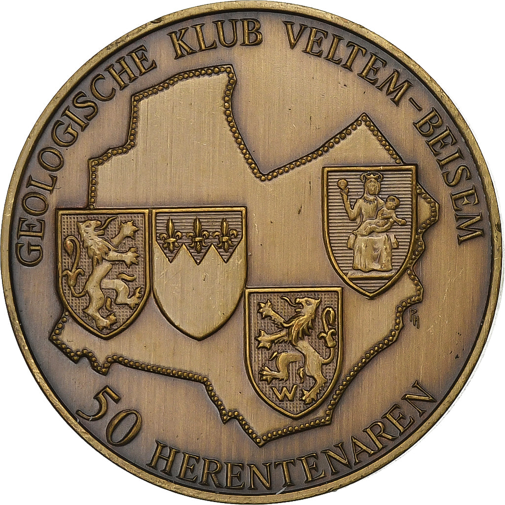 Bélgica, zeton, 50 Herentenaren - Veltem-Beisem, 1982, Bronce, SC
