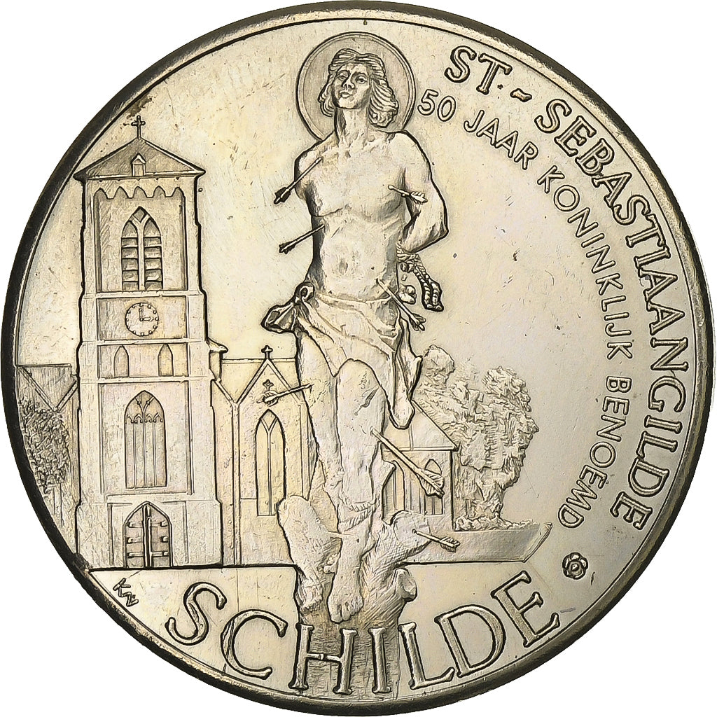 Belgium, Token, 100 Sebastiaantjes - Schilde, 1982, Nickel-brass, AU(55-58)