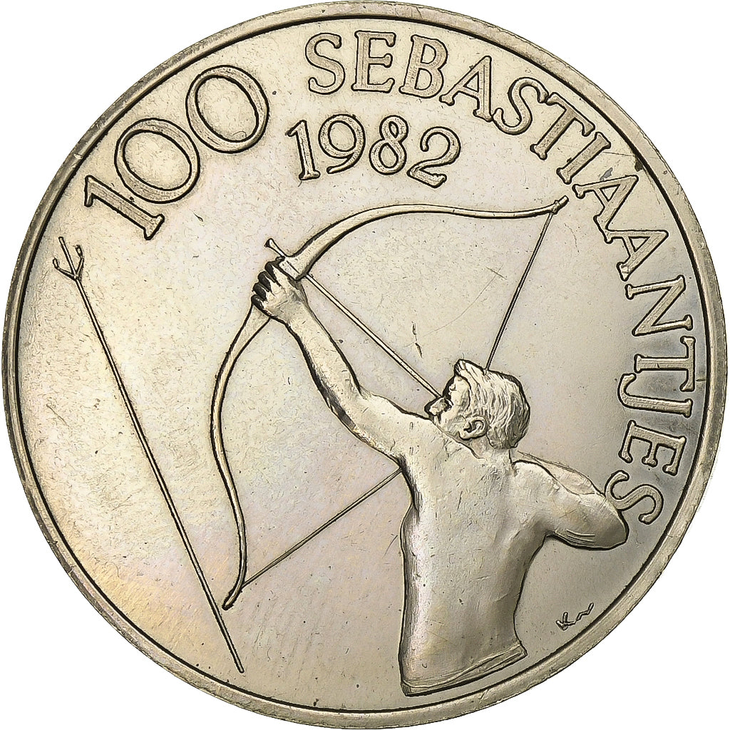Belgium, Token, 100 Sebastiaantjes - Schilde, 1982, Nickel-brass, AU(55-58)