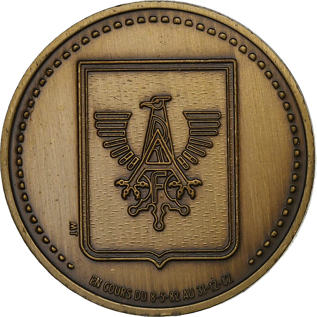 Belgium, Token, 100 Gayetes - Fontaine L'évêque, 1982, Bronze, AU(55-58)