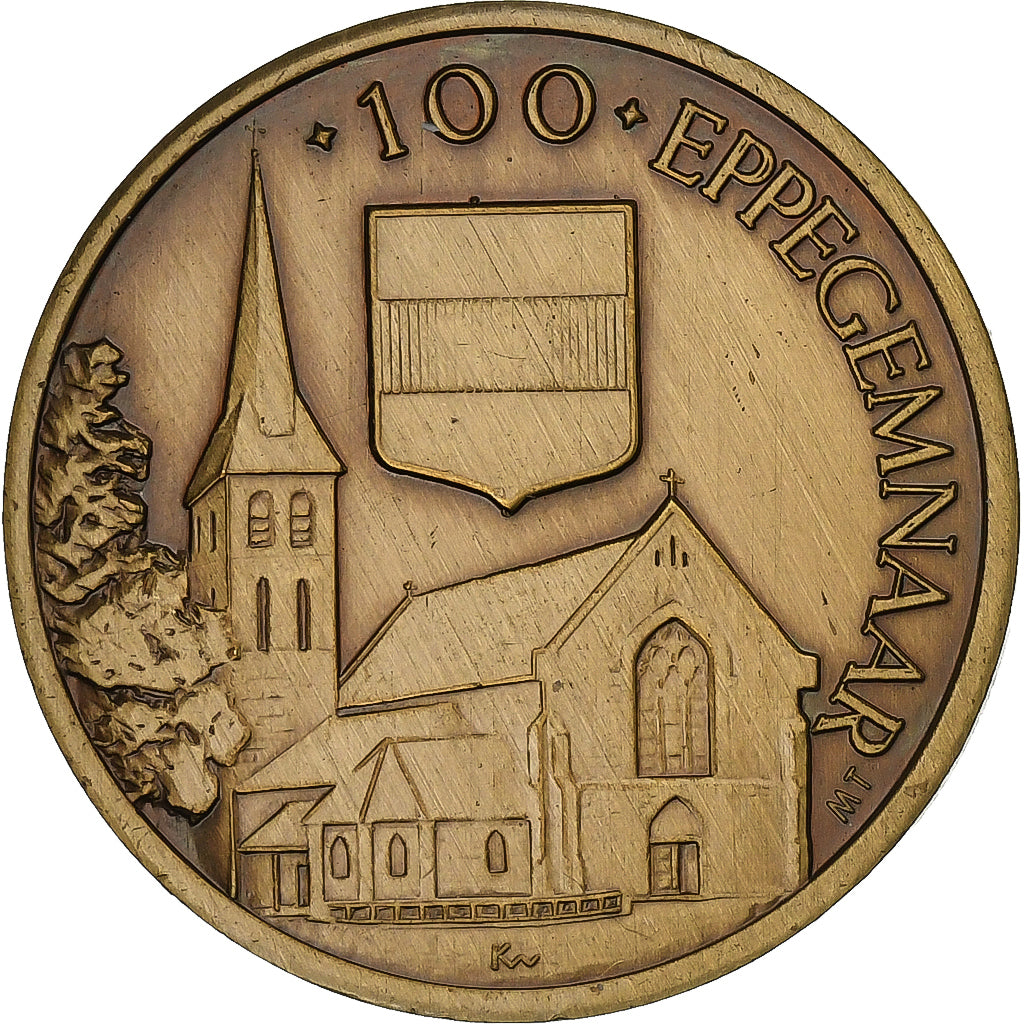 Bélgica, Token, 100 Eppegemnaar - Eppegem, 1982, Bronze, MS(63)