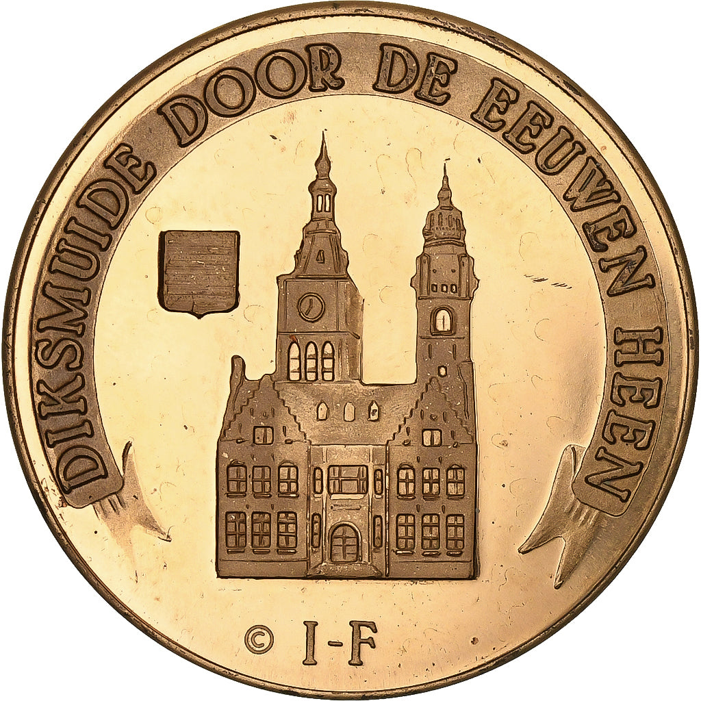 Bélgica, zeton, 100 Lecca, 1982, Bronce, EBC