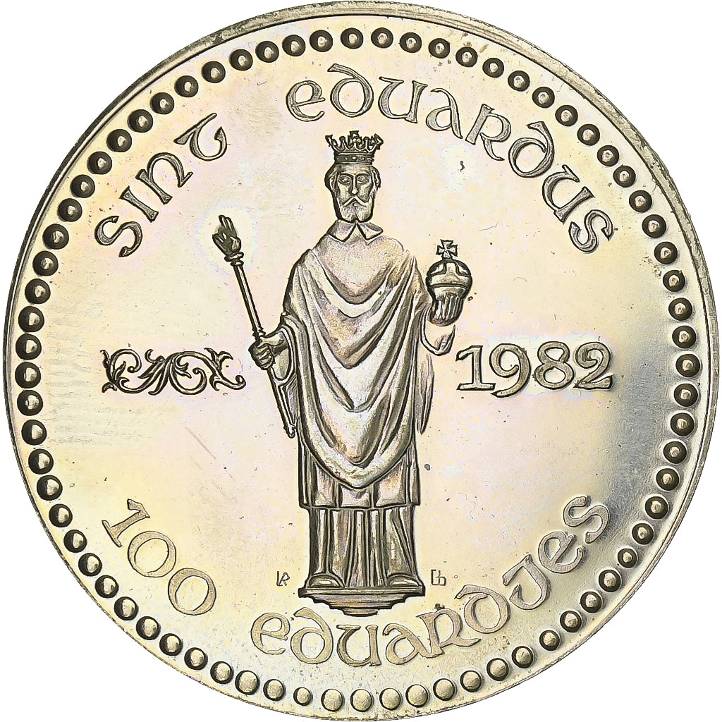 Belgique, Jeton, 100 Eduardjes, 1982, Nickel-Cuivre, SUP