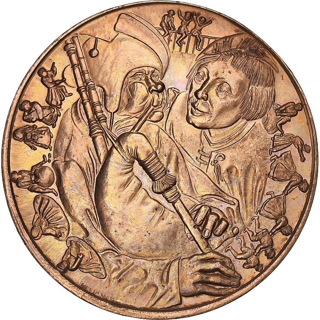 Bélgica, zeton, 50 Breughel - Wingene, 1981, Cobre, EBC