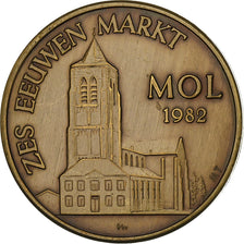 Belgium, Token, 50 Pieters - Mol, 1982, Bronze, AU(55-58)