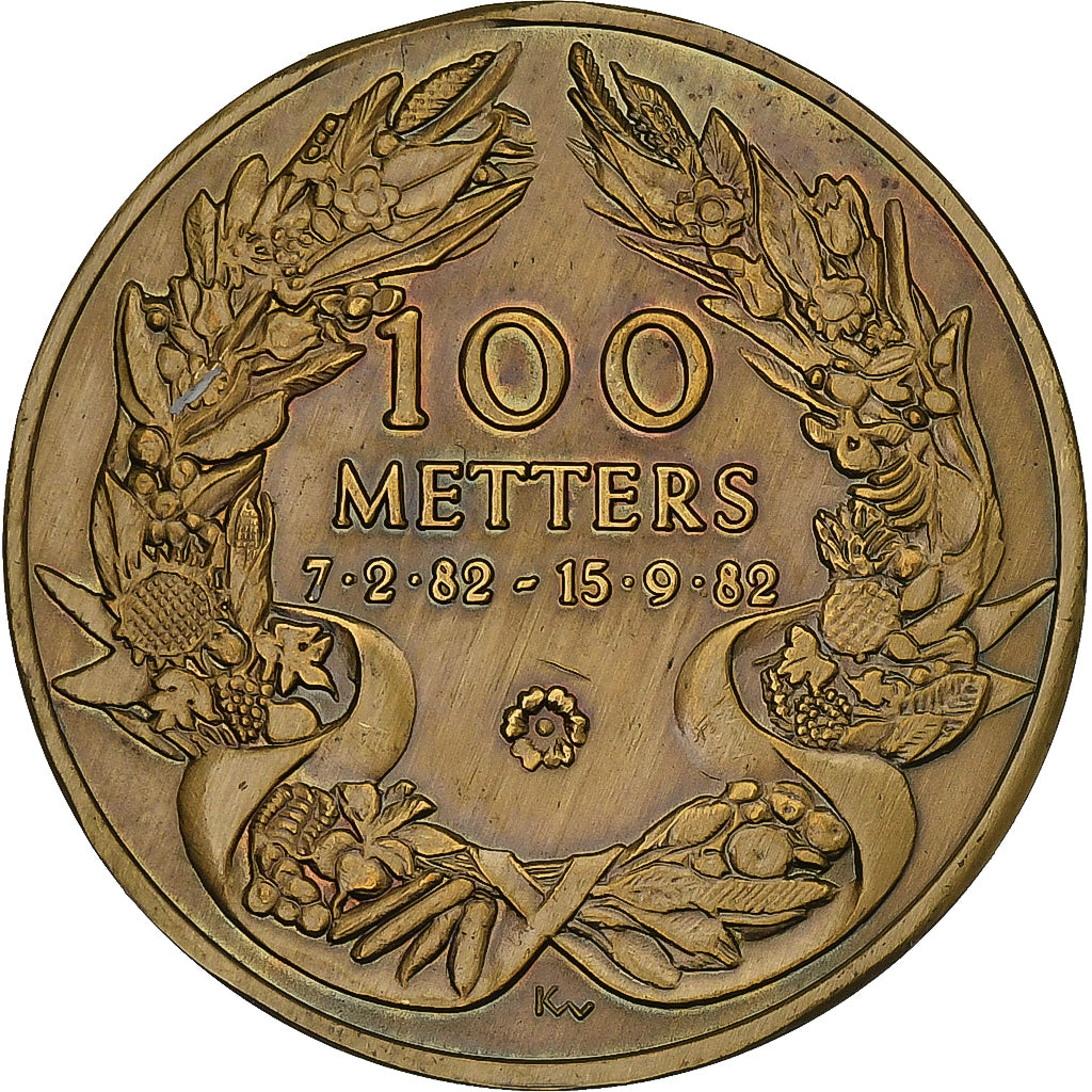 Belgio, ficha, 100 Metters - Boom, 1982, Bronzo, SPL-