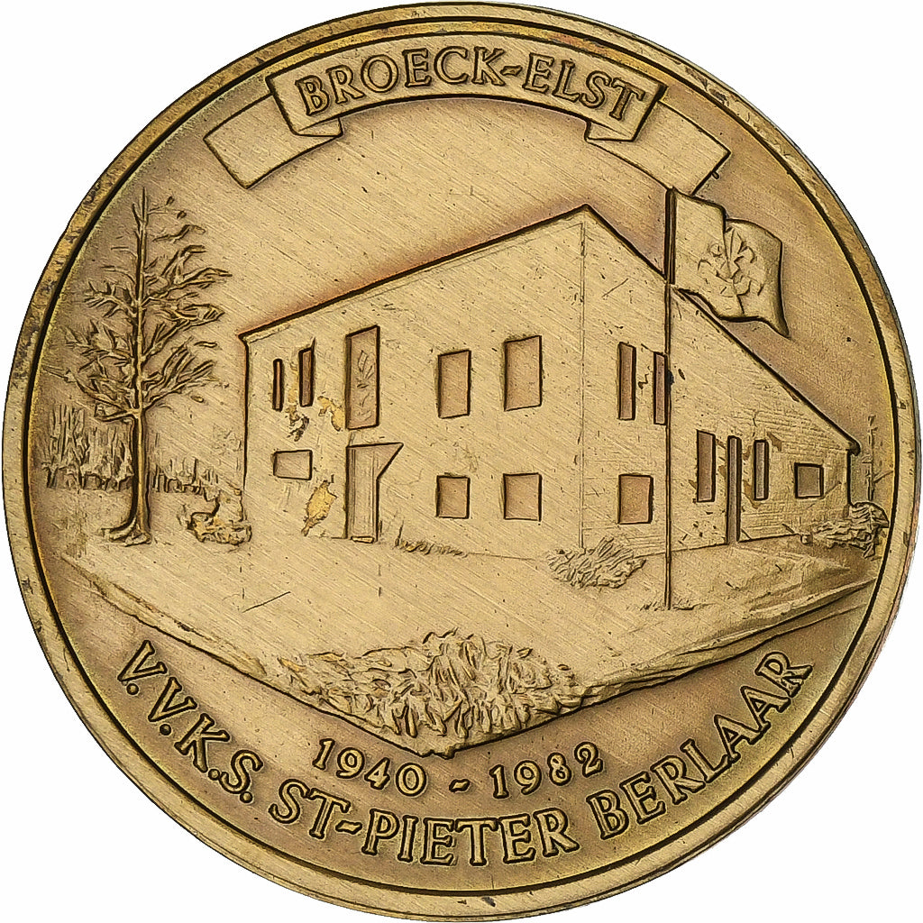 Bélgica, zeton, 100 Pieters - Sint Pieter Berlaar, 1982, Bronce, EBC