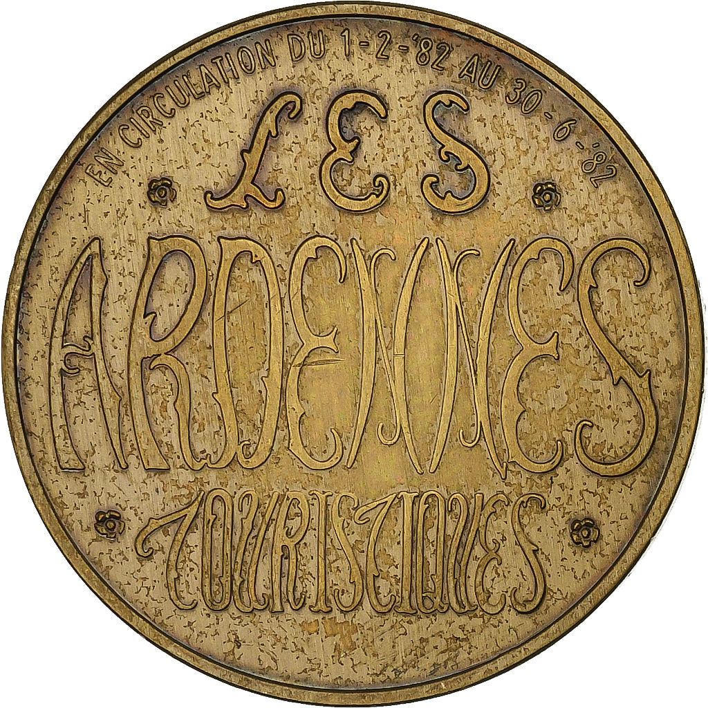 Bélgica, Token, 100 Ardennaises - St Hubert, 1982, Bronze, AU(55-58)