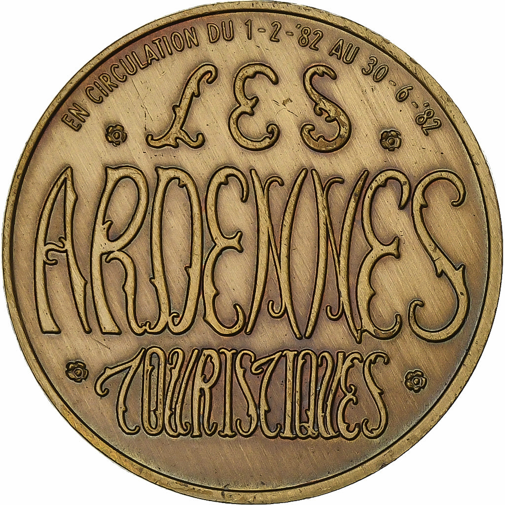 Belgio, ficha, 100 Ardennaises - Liège, 1982, Bronzo, SPL-