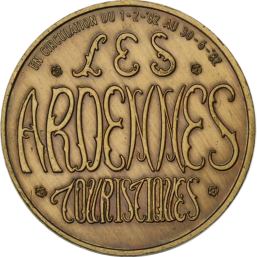 Belgio, ficha, 100 Ardennaises - Namur, 1982, Bronzo, SPL-