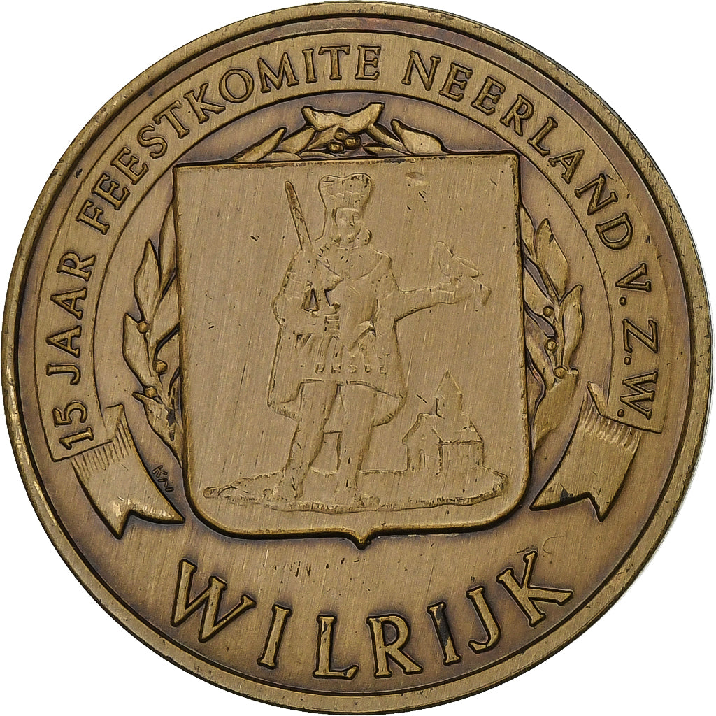 Belgio, ficha, 50 Geitjes - Wilrijk, 1982, Bronzo, SPL-