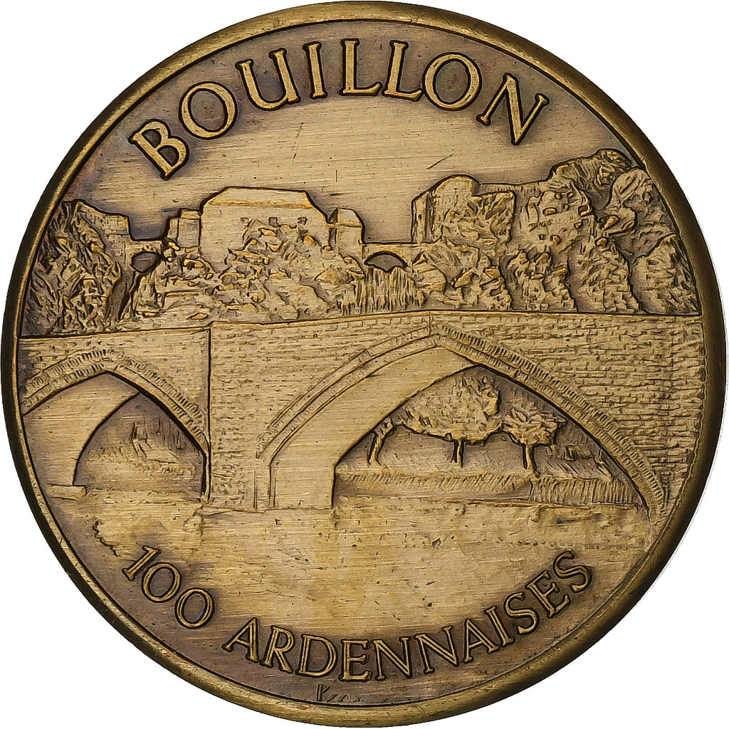 Belgium, Token, 100 Ardennaises - Bouillon, 1982, Bronze, AU(55-58)