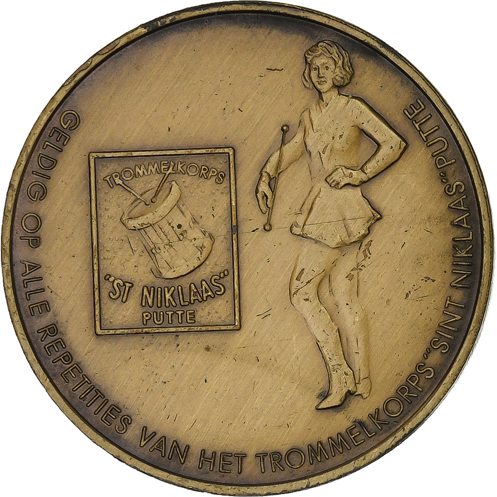 Belgio, ficha, 100 Stokskes - Putte, 1982, Bronzo, SPL-