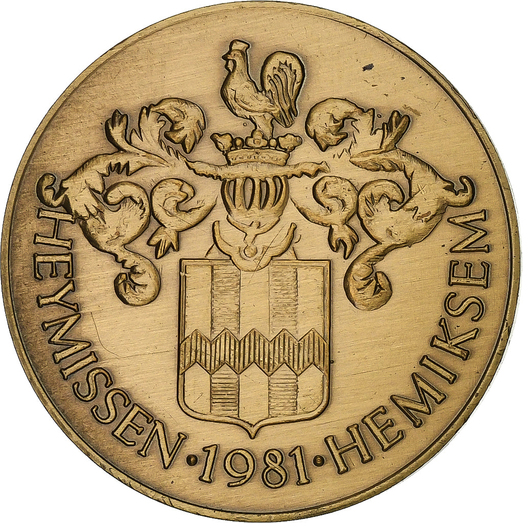 Belgio, ficha, 100 Papen, 1981, Bronzo, SPL-