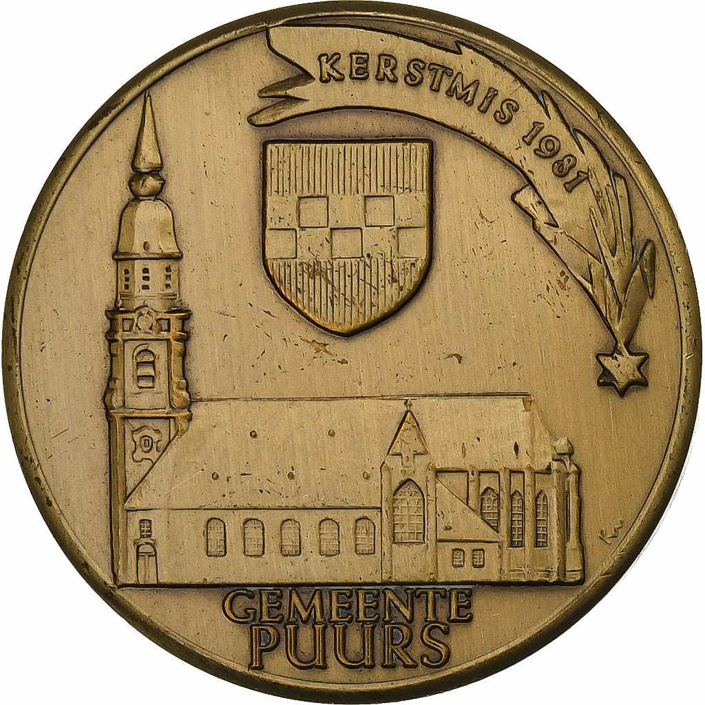 België, Token, 50 Krijgers, 1981, Bronzen, PR