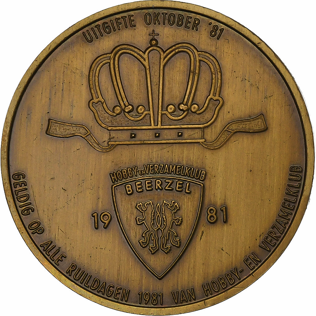 Belgique, Jeton, 50 Bjeizeleers - Beerzel, 1981, Bronze, SUP