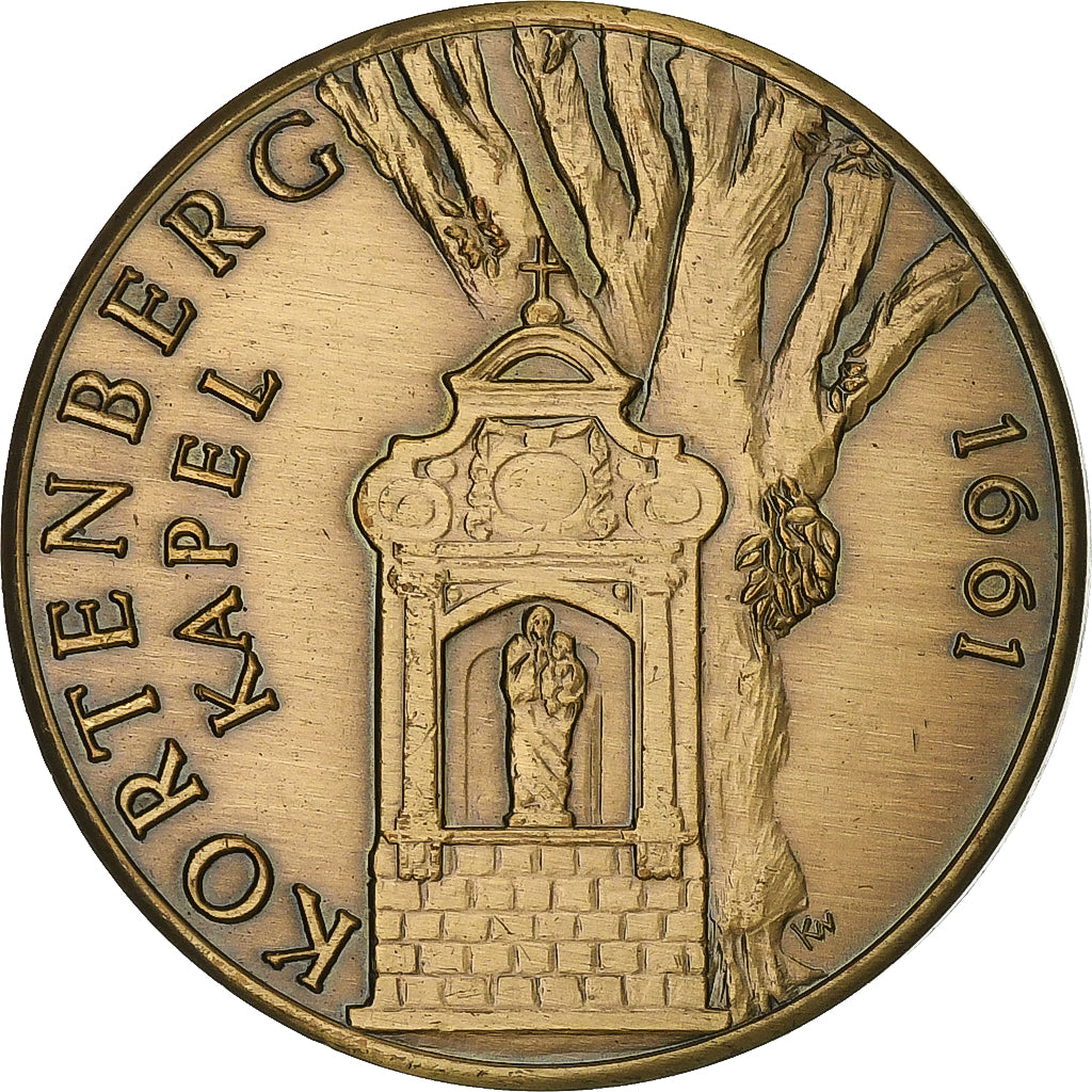 België, Token, 100 Waterheren - Kortenberg, 1981, Bronzen, PR