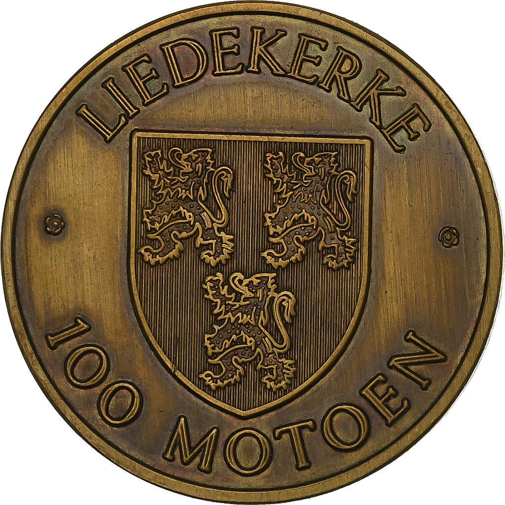 Belgique, Jeton, 100 Motoen - Liedekerke, 1981, Bronze, SUP