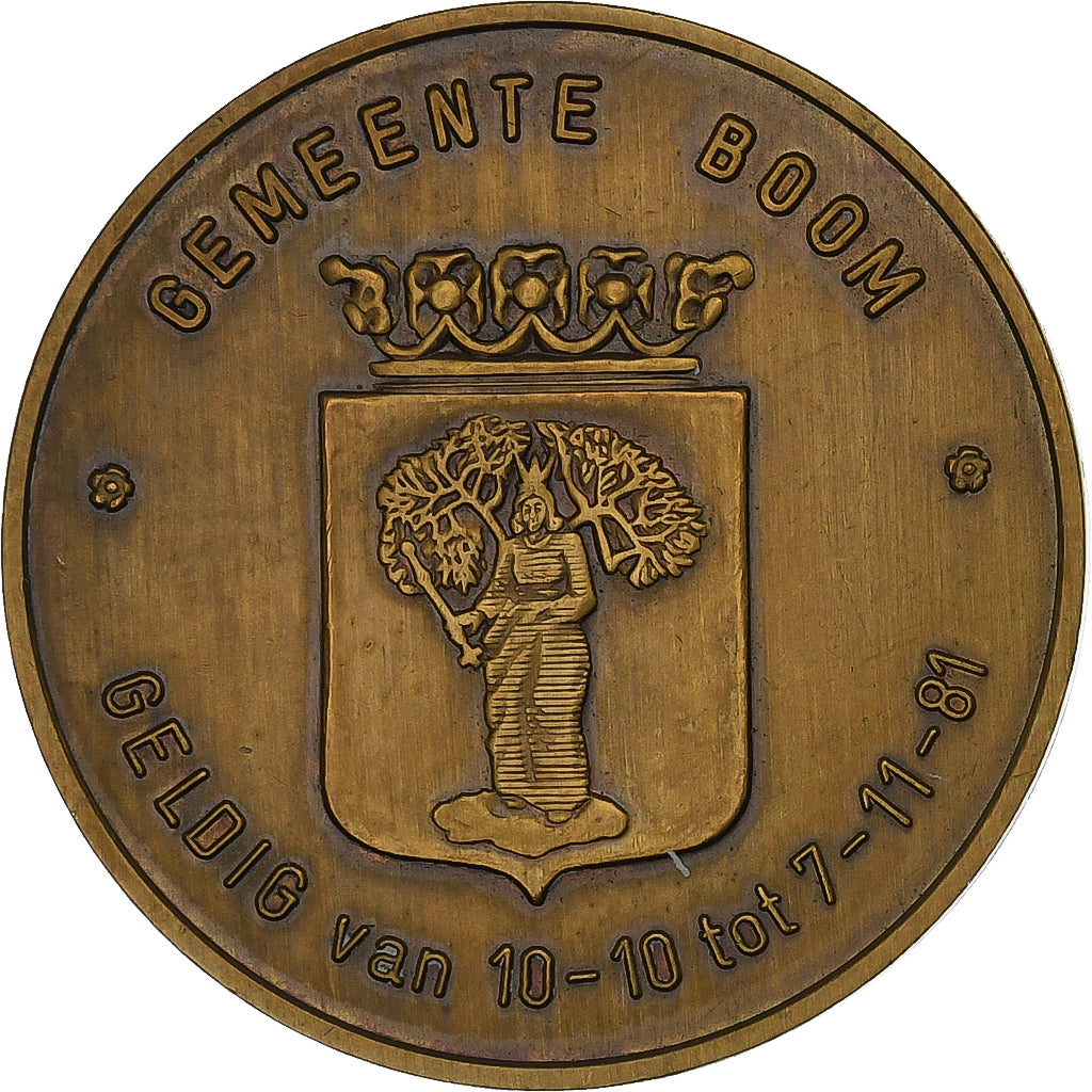 Belgique, Jeton, 50 Loebas - Boom, 1981, Bronze, SUP