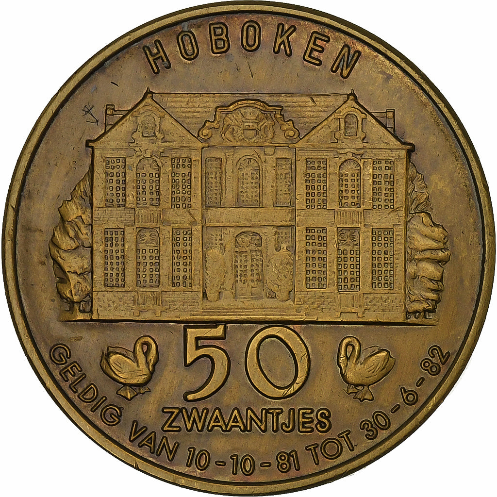 Belgien, betaalpenning, 50 Zwaantjes - Hoboken, 1981, Bronze, VZ
