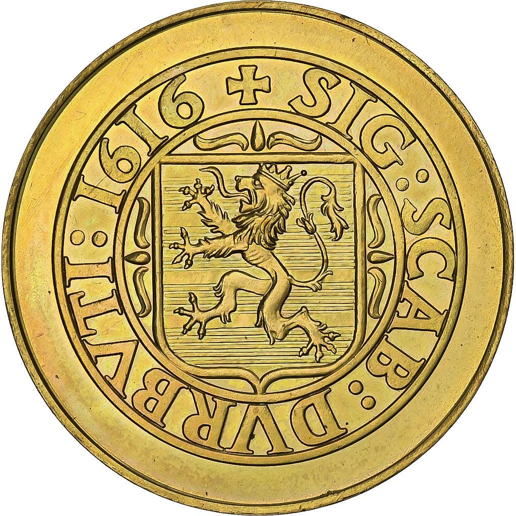 België, Token, 50 Patars - Durbuy, 1981, Brass plated steel, PR