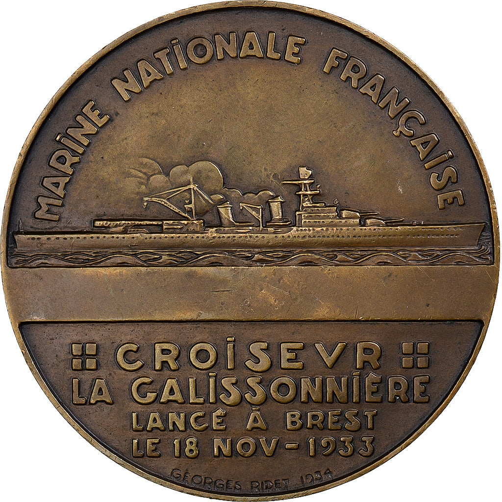 Frankreich, Medaille, La Gallissonnière, Bronze, Lenoir, SS+