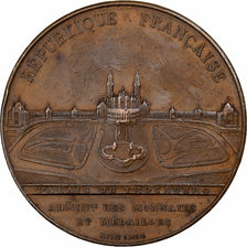 France, Medal, Exposition universelle, Palais du Champ de Mars, 1878, Bronze