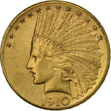 United States, $10, Eagle, Indian Head, 1910, San Francisco, Gold, MS(60-62)