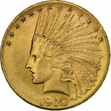 United States, $10, Eagle, Indian Head, 1910, Denver, Gold, MS(60-62), KM:130