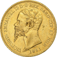 Italie, Vittorio Emanuele II, 20 Lire, 1861, Turin, Or, SUP+, KM:146