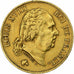 France, Louis XVIII, 40 Francs, 1822, La Rochelle, Or, TTB, KM:713