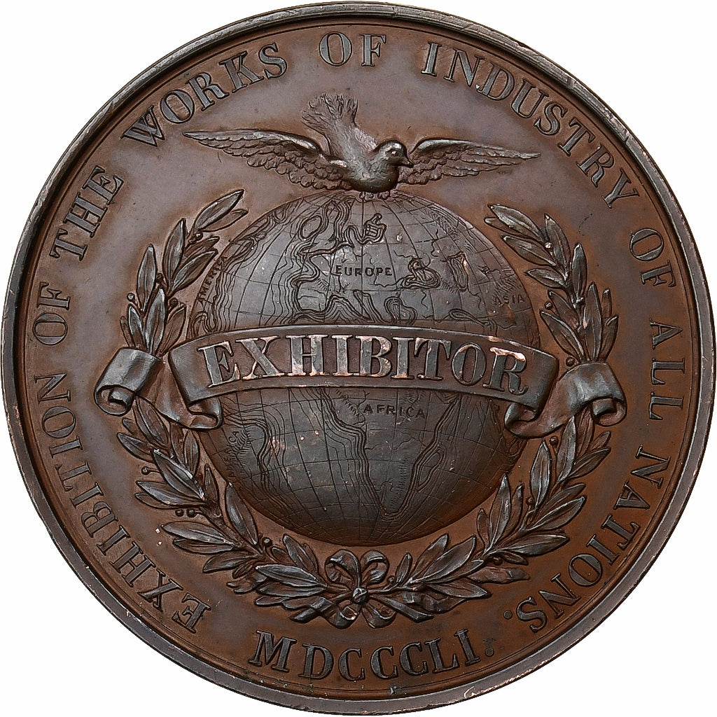 Reino Unido, medalha, Prince Albert, 1851, Bronze, AU(50-53)