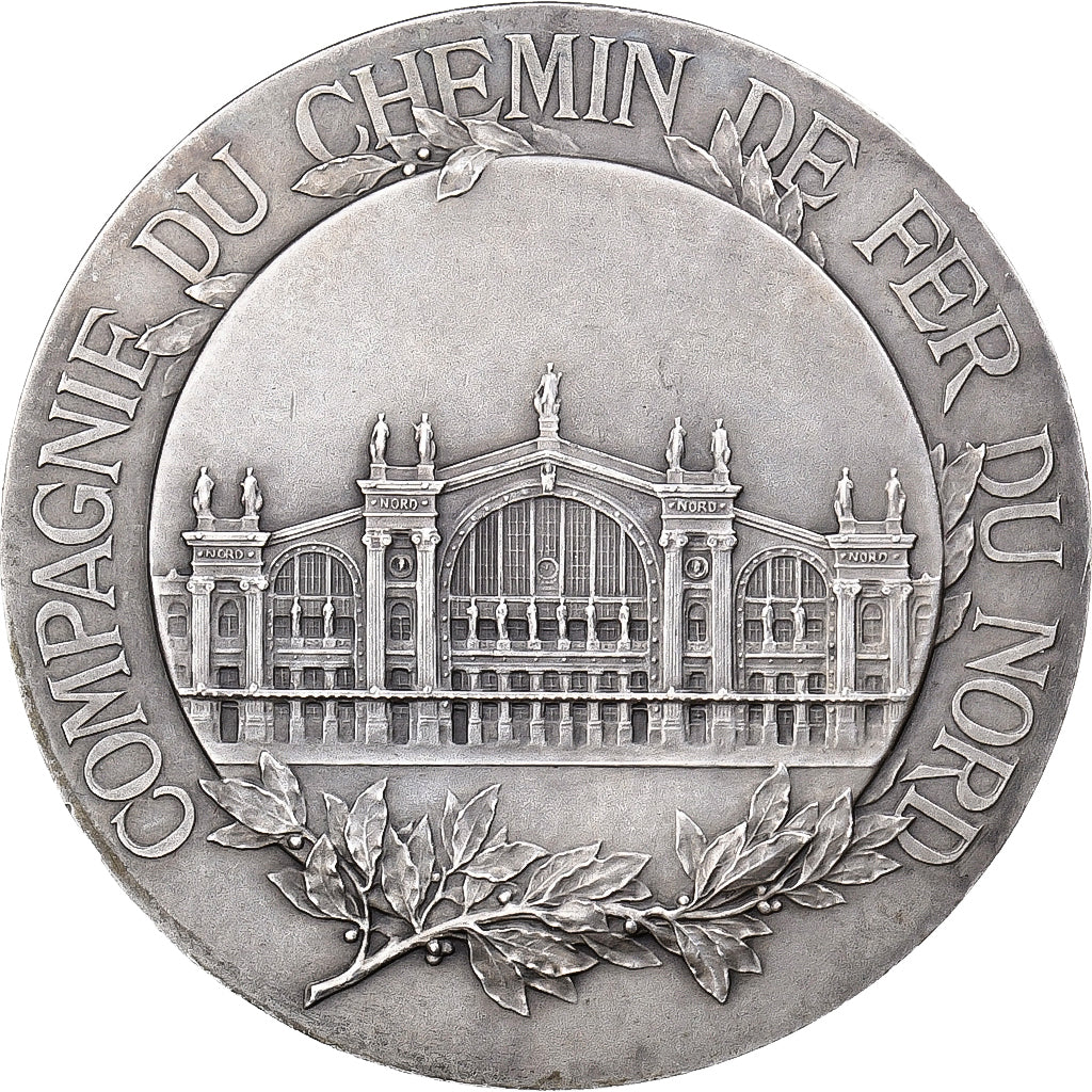 Francia, medaglia, Compagnie du Chemin de Fer du Nord, Argento, Lebarque, SPL-