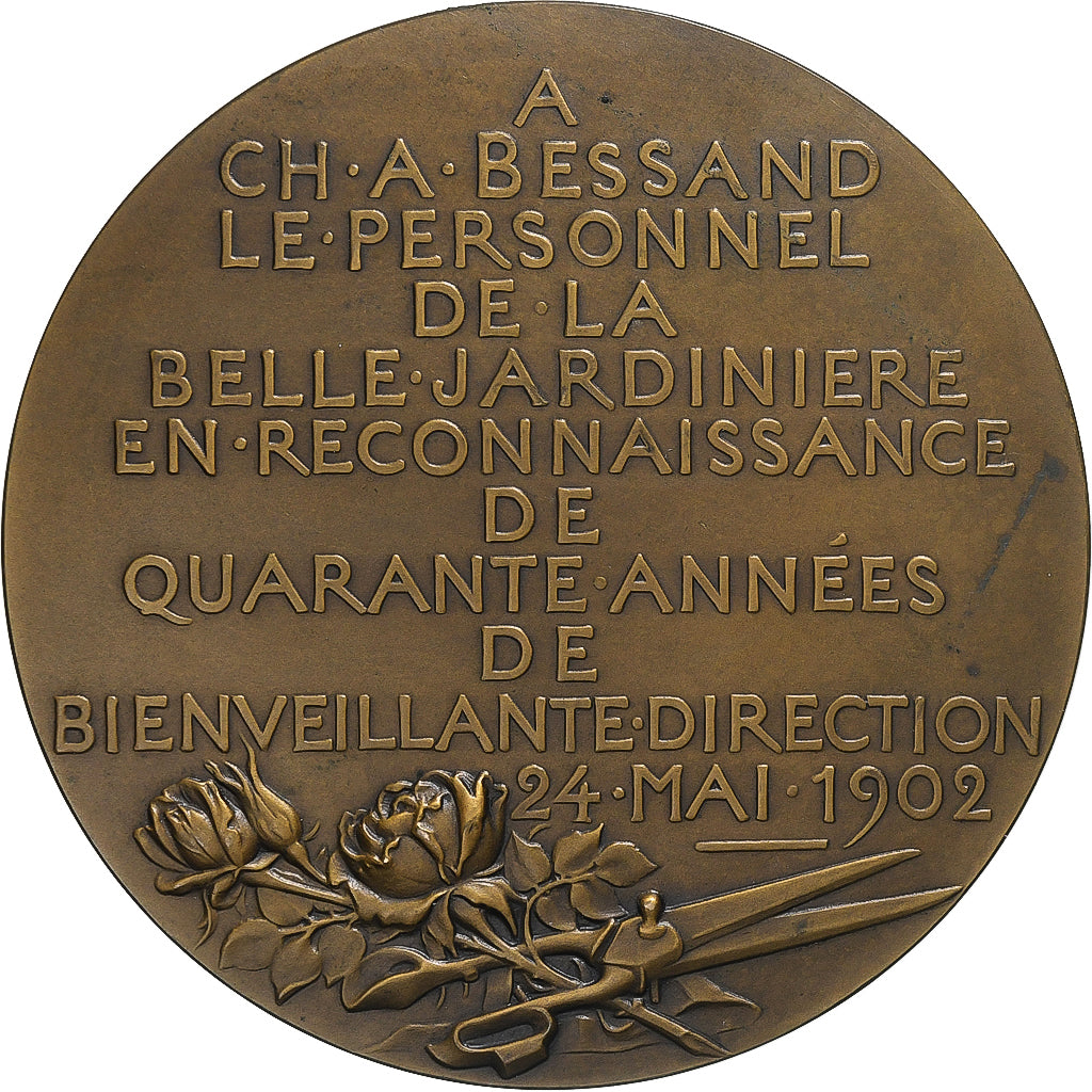 Frankreich, Medaille, Charles Bessand, 1902, Bronze, Chaplain, VZ