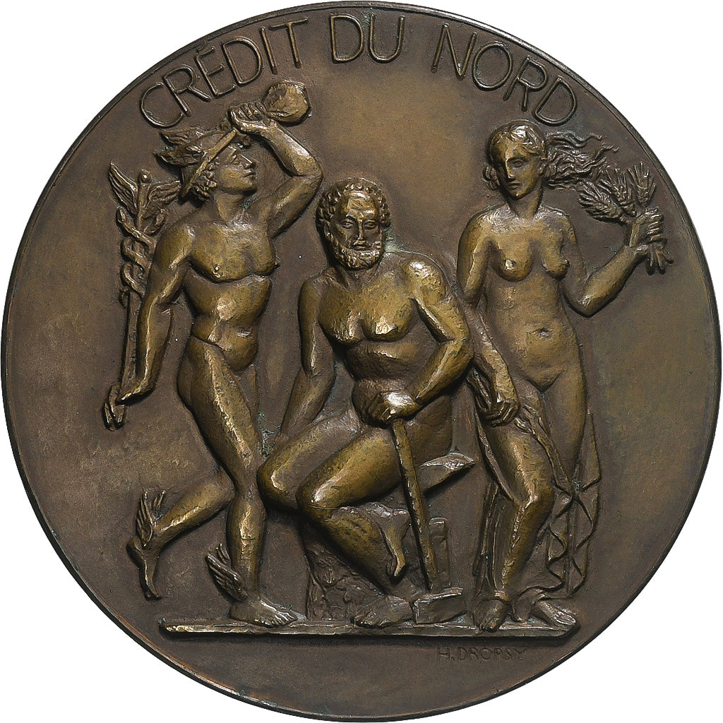 France, Médaille, Banque, Crédit du Nord, Bronze, SUP, Dropsy