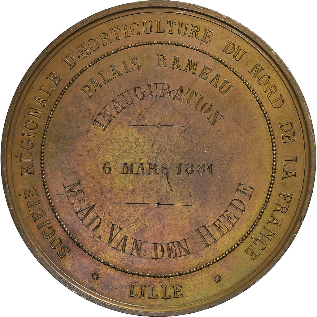 Francia, medalla, Ville de Lille, Société régionale d'horticulture du Nord de