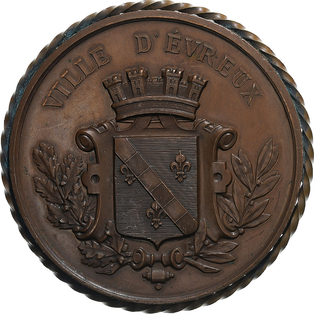 Francia, medaglia, Concours régional Evreux, 1886, Rame, BB